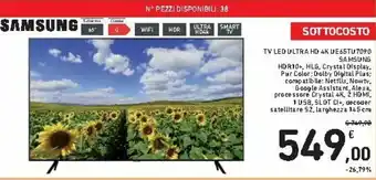 Samsung TV LED Ultra HD 4K UE65TU7090
