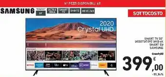 Spazio Conad Samsung Smart Eu Samrt TV 50" UE50TU7092 UHD 4K offerta