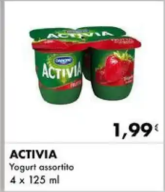 Iper Tosano ACTIVIA Yogurt assortito 4 x 125 ml offerta