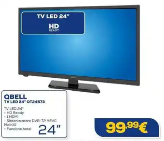Euronics QBELL TV LED 24" QT24B73 offerta