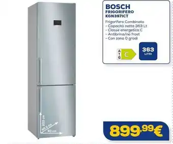 Euronics BOSCH FRIGORIFERO KGN397ICT offerta