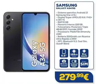 Euronics SAMSUNG GALAXY A34 5G offerta