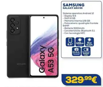 Euronics SAMSUNG GALAXY A53 5G offerta