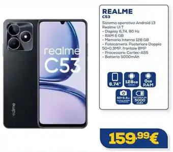 Euronics REALME C53 offerta
