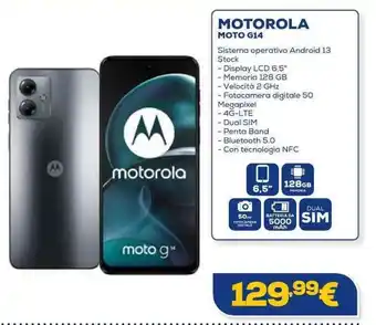 Euronics MOTOROLA MOTO G14 offerta