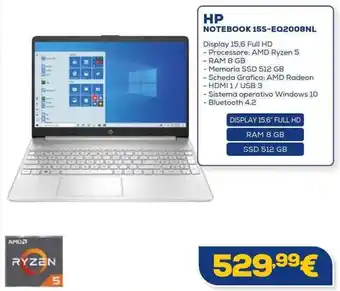 Euronics HP NOTEBOOK 15S-EQ2008NL offerta