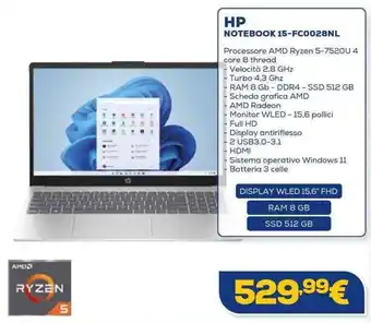 HP NOTEBOOK 15-FC0028NL