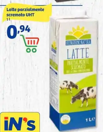 In'S Mercato Latte parzialmente scremato UHT 1 L offerta