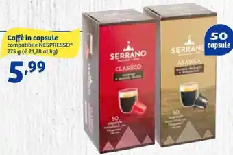 In'S Mercato Caffè in capsule compatibile NESPRESSOⓇ 275 g offerta