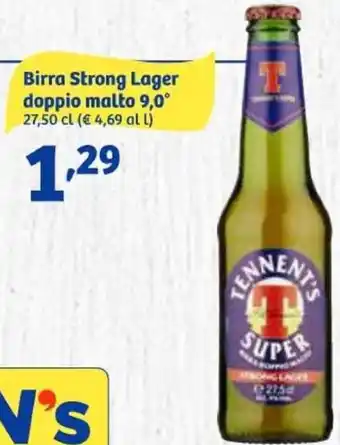 In'S Mercato Birra Strong Lager doppio malto 9,0° 27,50 cl offerta