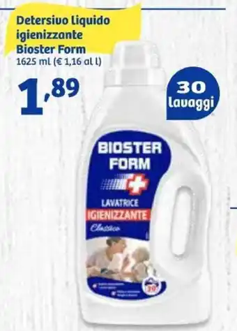 In'S Mercato Detersivo Liquido igienizzante Bioster Form 1625 ml offerta