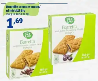 In'S Mercato Barrette crema e cacao/ ai mirtilli Bio 162 g offerta