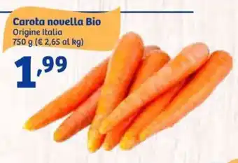 Carota novella Bio Origine Italia 750 g