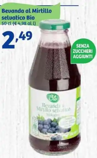 In'S Mercato Bevanda al Mirtillo selvatico Bio 50 cl offerta