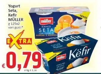 Paghi Poco Yogurt Seta, Kefir MÜLLER g 125x2 vari gusti offerta