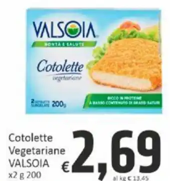 Cotolette Vegetariane VALSOIA x2 g 200