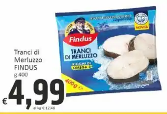 Paghi Poco Tranci di Merluzzo FINDUS g 400 offerta