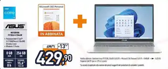 Unieuro ASUS NOTEBOOK F515EA-EJ1564W offerta