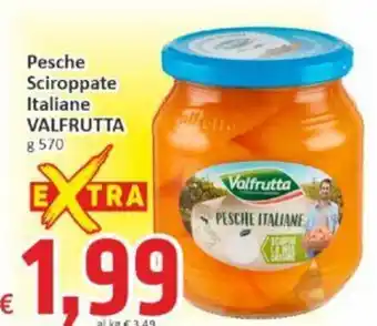 Paghi Poco Pesche Sciroppate Italiane VALFRUTTA g 570 offerta