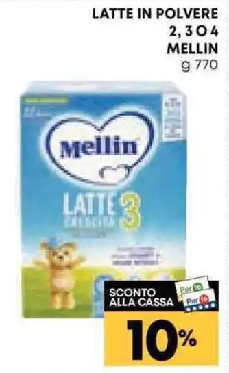 Pam LATTE IN POLVERE 2,3 O 4 MELLIN g 770 offerta