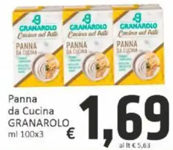 Paghi Poco Panna da Cucina GRANAROLO ml 100x3 offerta