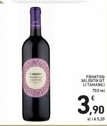 Spazio Conad Primitivo Salento IGT Li Tamarici 750ml offerta
