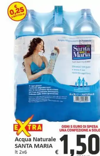 Paghi Poco Acqua Naturale SANTA MARIA lt 2x6 offerta