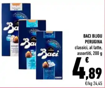 Conad BACI BIJOU PERUGINA classici, al latte, assortiti, 200 g offerta