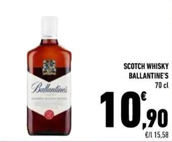 Conad SCOTCH WHISKY BALLANTINE'S 70 cl offerta