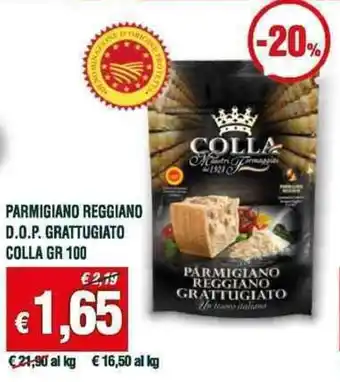 PARMIGIANO REGGIANO D.O.P. GRATTUGIATO COLLA GR 100