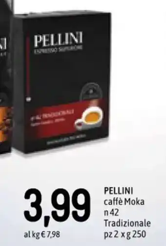 Famila PELLINI caffè Moka n 42 Tradizionale pz 2 x g 250 offerta