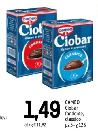 Famila CAMEO Ciobar fondente, classico pz 5-g125 offerta