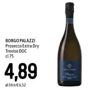 Famila BORGO PALAZZI Prosecco Extra Dry Treviso DOC cl 75 offerta