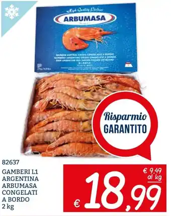 GAMBERI L1 ARGENTINA ARBUMASA CONGELATI A BORDO 2 kg