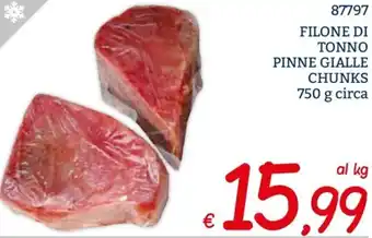 Zona FILONE DI TONNO PINNE GIALLE CHUNKS 750 g circa offerta