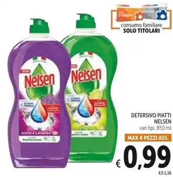 Spazio Conad Nelsen detersivo piatti offerta