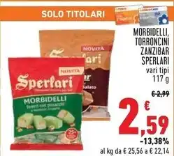 Conad City Sperlari morbidelli, torroncini zanzibar offerta