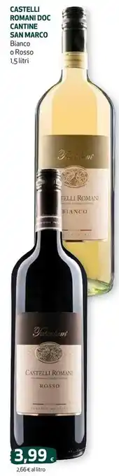Ipercoop San marco castelli romani doc cantine offerta