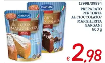 13998/39894 PREPARATO PER TORTA AL CIOCCOLATO/ MARGHERITA GARGANI 600 g