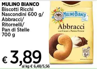 In Coop MULINO BIANCO Biscotti Ricchi Ritornelli/ Pan di Stelle 700 g offerta