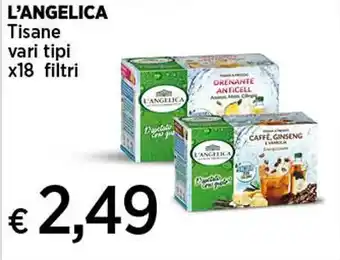 L'ANGELICA Tisane vari tipi x18 filtri