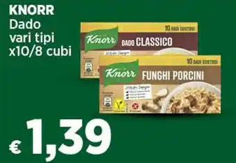 In Coop KNORR Dado vari tipi x10/8 cubi offerta