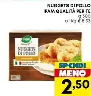Borello Supermercati Pam nuggets di pollo offerta