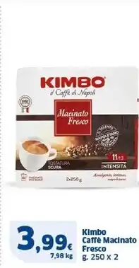 Sigma Kimbo caffè macinato fresco offerta