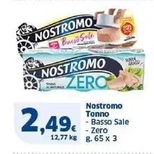 Sigma Nostromo tonno offerta