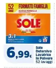 Sigma Sole detersivo lavatrice in polvere offerta