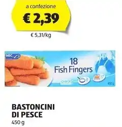 ALDI Bastoncini di pesce offerta