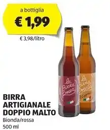 ALDI La birra rossa birra artigianale doppio malto offerta