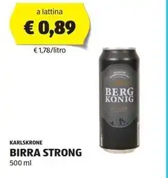 ALDI Karlskrone birra strong offerta