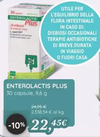 Coop ENTEROLACTIS PLUS 30 capsule, 9,6 g offerta